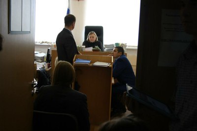 Иван Павлов выступает в Московском районном суде