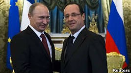 Олланд и Путин: рейтинги доверия