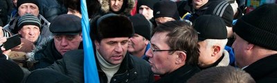 Юрий Луценко дает интервью Павлу Шеремету, на Евромайдане