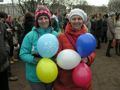 Антивоенная акция в Петербурге 2 марта 2014