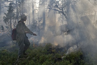Добровольные лесные пожарные открыли тренировочный сезон