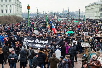День памяти Бориса Немцова в Петербурге 
