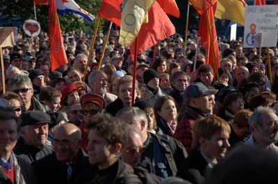 Фоторепортажи: митинг за спасение Петербурга 10 октября 2009